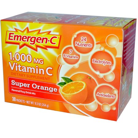 Picture of Oral Supplement Emergen-C® Super Orange Flavor Powder 0.3 oz. Individual Packet07631430297