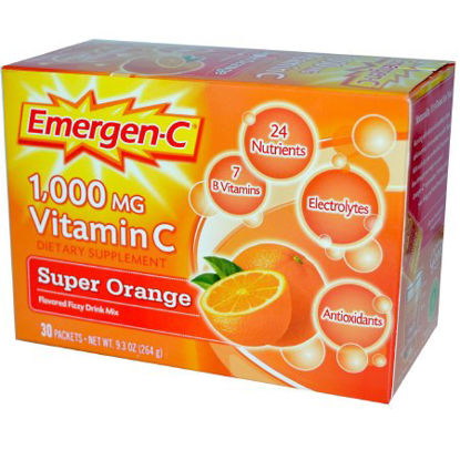 Picture of Oral Supplement Emergen-C® Super Orange Flavor Powder 0.3 oz. Individual Packet07631430297