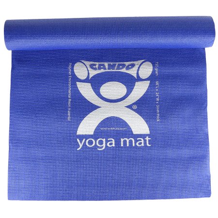 Picture of CanDo® Yoga Mat Exercise Mat Blue Polymer Environmental Resin 24 X 68 Inch30-2400B
