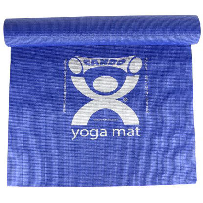 Picture of CanDo® Yoga Mat Exercise Mat Blue Polymer Environmental Resin 24 X 68 Inch30-2400B