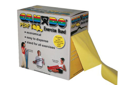 Picture of Exercise Resistance Band CanDo® Perf 100™ Yellow 5 Inch X 100 Yard X-Light Resistance10-5191