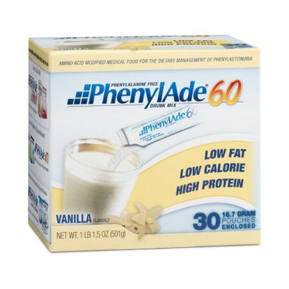 Picture of PKU Oral Supplement PhenylAde® 60 Vanilla Flavor 16.7 Gram Pouch Powder119854