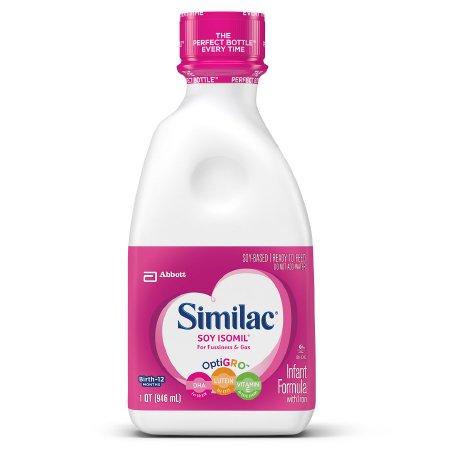 Picture of Infant Formula Similac® Soy Isomil® for Fussiness and Gas 32 oz. Bottle Ready to Use67012