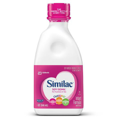 Picture of Infant Formula Similac® Soy Isomil® for Fussiness and Gas 32 oz. Bottle Ready to Use67012
