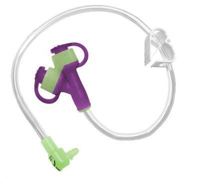 Picture of Enteral Feeding Extension Set G-JET® 2 Inch, Dual ENFit Y-Port Medication, Purple, Sterile6-0212-ISOSAF
