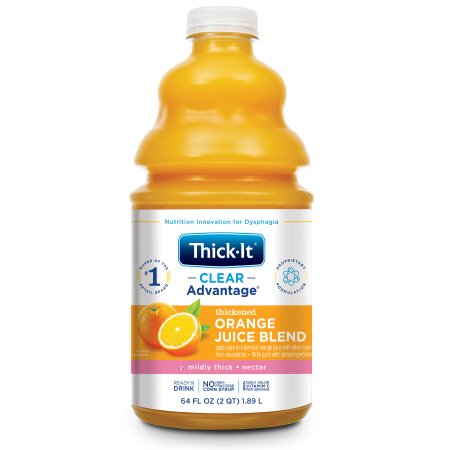 Picture of Thickened Beverage Thick-It® Clear Advantage® 64 oz. Bottle Orange Flavor Ready to Use Nectar ConsistencyB477-A5044