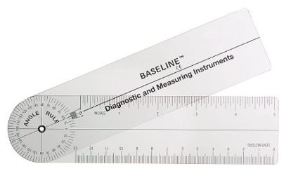 Picture of Goniometer Baseline® Plastic 5 Inch 0 to 360° Inches and Centimeters12-1006