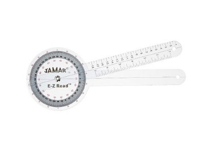 Picture of Goniometer EZ Read Jamar® Plastic 12-1/2 Inch 0 to 180° and 0 to 360° in 1° Increments7541