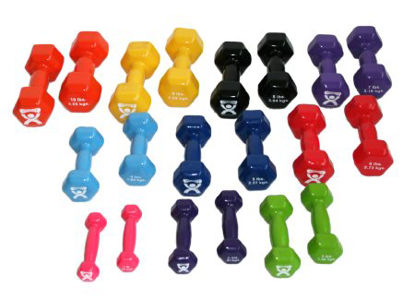 Picture of Dumbbell Set 20 Piece Set CanDo® 1 lbs. / 2 lbs. / 3 lbs. / 4 lbs. / 5 lbs. / 6 lbs. / 7 lbs. / 8 lbs. / 9 lbs. / 10 lbs.10-0565