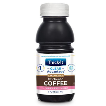 Picture of Thickened Beverage Thick-It® Clear Advantage® 8 oz. Bottle Coffee Flavor Ready to Use Nectar ConsistencyB467-L9044