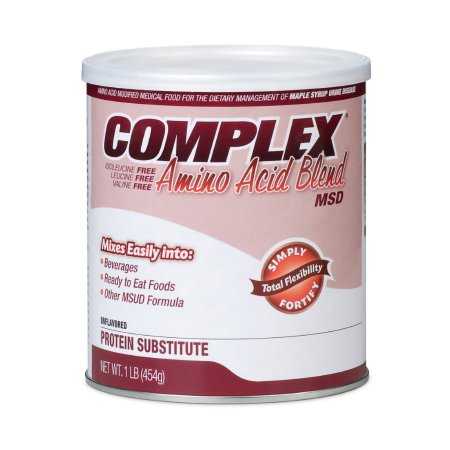 Picture of MSUD Oral Supplement Complex® Amino Acid Blend MSD Unflavored 1 lb. Can Powder120459