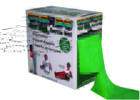 Picture of Exercise Resistance Band CanDo® Low Powder Green 5 Inch X 100 Yard Medium Resistance10-5193