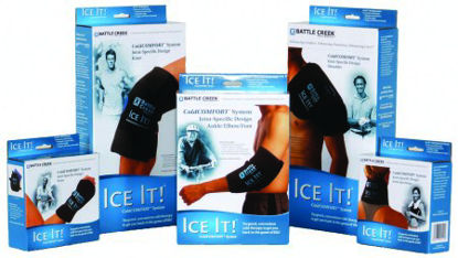 Picture of Cold Pack Ice It!® E-Pack Single Knee / Shoulder 6 X 12 Inch Vinyl / Gel Reusable502