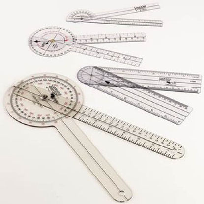 Picture of Goniometer Plastic 8 Inch 0 to 180° Inches and Centimeters7509