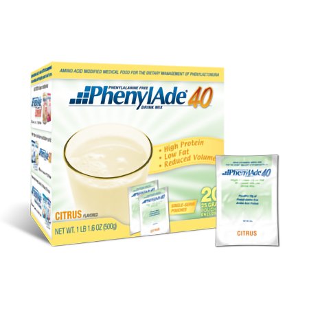 Picture of PKU Oral Supplement PhenylAde® 40 Citrus Flavor 20 Gram Pouch Powder119866