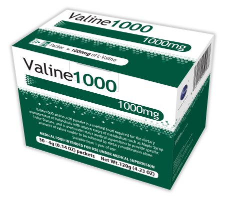 Picture of Amino Acid Oral Supplement Valine1000 Unflavored 4 Gram Individual Packet Powder55132