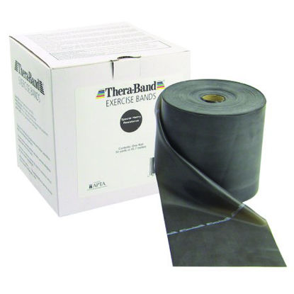 Picture of Exercise Resistance Band Thera-Band® Black 5 Inch X 50 Yard X-Heavy Resistance10-1010