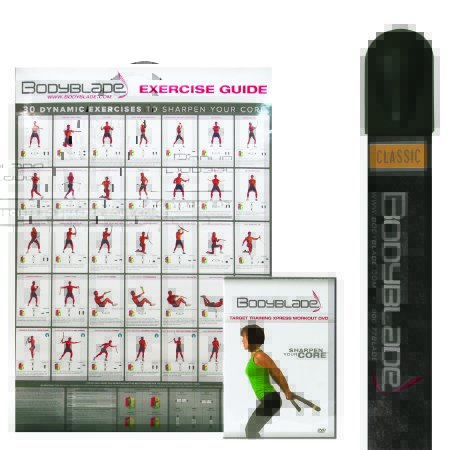 Picture of Exercise Blade Kit Bodyblade® Classic Kit 1 to 22 lbs. Resistance 1-3/4 X 1-3/4 X 48 Inch Black10-1541