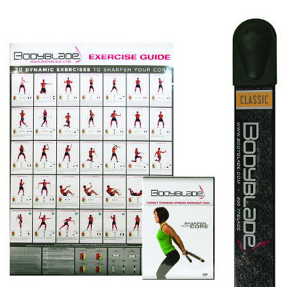 Picture of Exercise Blade Kit Bodyblade® Classic Kit 1 to 22 lbs. Resistance 1-3/4 X 1-3/4 X 48 Inch Black10-1541