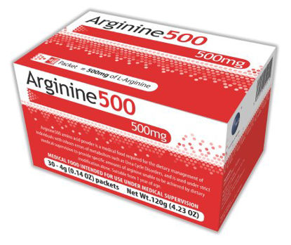 Picture of Arginine Supplement Arginine 500 Unflavored 4 Gram Individual Packet Powder54692