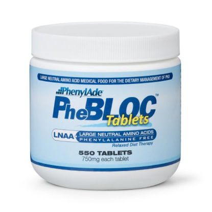 Picture of PKU Oral Supplement PhenylAde® PheBloc™ LNAA Unflavored 550 per Bottle Jar Ready to Use123527