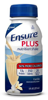 Picture of Oral Supplement Ensure® Plus Nutrition Shake Vanilla Flavor Ready to Use 8 oz. Bottle62932
