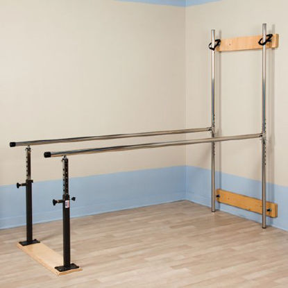 Picture of Parallel Bars Stainless Steel Handrail, Folding 7 Foot X 28 X 28 to 42 Inch3-3307