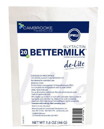 Picture of PKU Oral Supplement Glytactin BetterMilk Lite Milk Flavor 1.6 oz. Individual Packet Powder35101