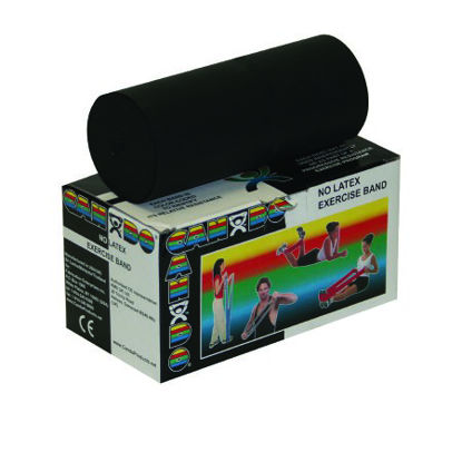 Picture of Exercise Resistance Band CanDo® Black 5 Inch X 6 Yard X-Heavy Resistance10-5615