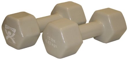 Picture of Dumbbell Pair Hexagon Heads CanDo® 15 lbs.10-0560-2
