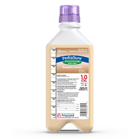 Picture of Pediatric Tube Feeding Formula PediaSure® 1.0 Cal with Fiber 1 Liter Bottle Ready to Hang Unflavored Ages 1 to 13 Years67405