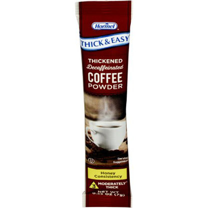 Picture of Thickened Decaffeinated Beverage Thick & Easy® 7 Gram Individual Packet Coffee Flavor Ready to Mix Honey Consistency81327