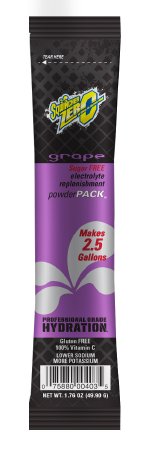 Picture of Electrolyte Replenishment Drink Mix Sqwincher® Zero Grape Flavor 1.76 oz.X397-MD600