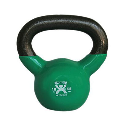 Picture of Kettlebells CanDo® Vinyl Coated 4 X 7 X 7 Inch Green10-3193