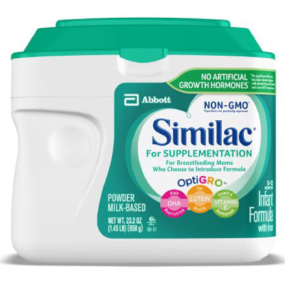 Picture of Infant Formula Similac® For Supplementation Non-GMO 1.45 lbs. Canister Powder63013