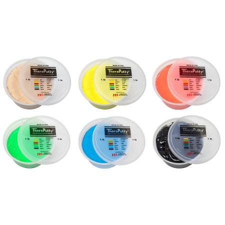 Picture of Therapy Putty Set CanDo® TheraPutty® 2X-Soft / X-Soft / Soft / Medium / Firm / X-Firm 6 X 1 lbs.10-1484