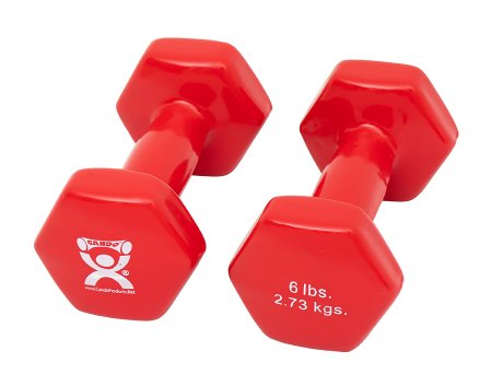 Picture of Dumbbell Pair Hexagon Heads CanDo® 6 lbs.10-0555-2