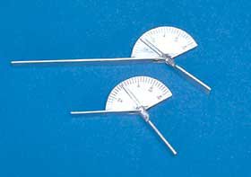 Picture of Finger Goniometer Baseline® Stainless Steel 3-3/4 Inch 0 to 150° on Both Sides of the Dial That Read in Opposite Directions at 5° Increments5803