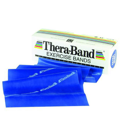Picture of Exercise Resistance Band Thera-Band® Blue 5 Inch X 6 Yard Heavy Resistance10-1003