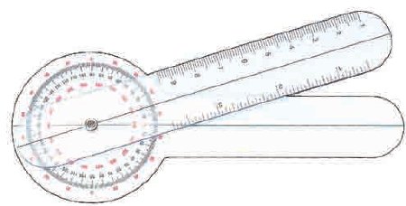 Picture of Pocket Goniometer Grafco® Plastic 6 Inch 360°13630