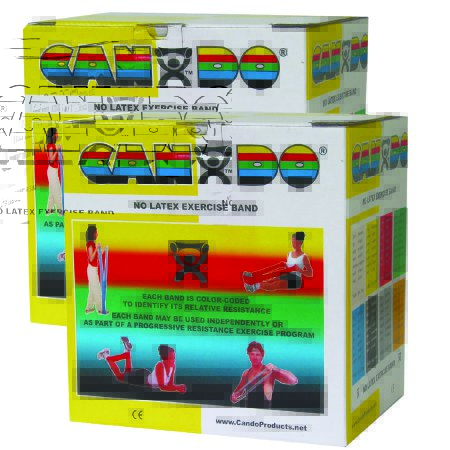 Picture of Exercise Resistance Band CanDo® Yellow 5 Inch X 50 Yard X-Light Resistance10-5651