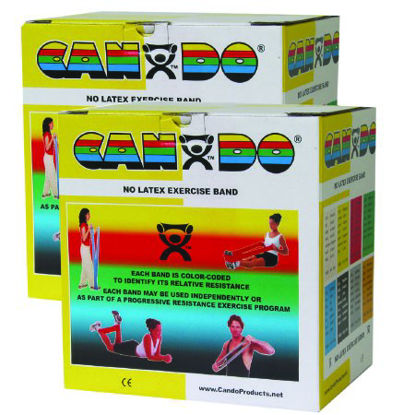 Picture of Exercise Resistance Band CanDo® Yellow 5 Inch X 50 Yard X-Light Resistance10-5651