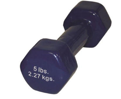 Picture of Dumbbell Hexagon Heads CanDo® 5 lbs.10-0554-1