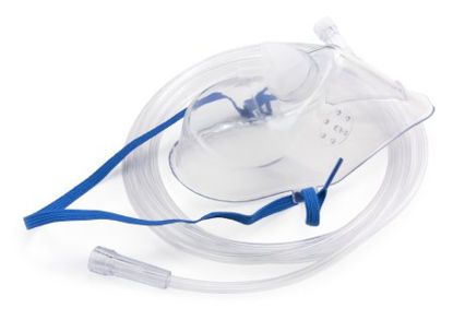 Picture of Oxygen Mask McKesson Elongated Style Adult One Size Fits Most Adjustable Head Strap32633