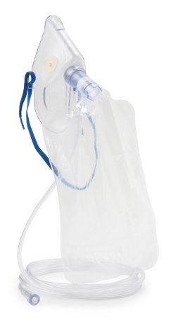 Picture of NonRebreather Oxygen Mask McKesson Elongated Style Adult One Size Fits Most Adjustable Head Strap / Nose Clip32634