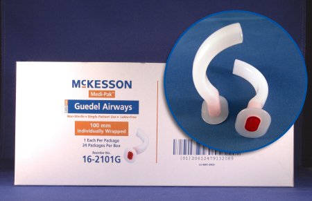 Picture of Oropharyngeal Airway McKesson Guedel 100 mm Length Red16-2101G