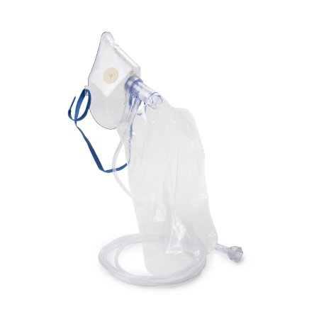Picture of NonRebreather Oxygen Mask McKesson Elongated Style Adult One Size Fits Most Adjustable Head Strap / Nose Clip16-108E