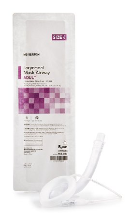 Picture of McKesson Laryngeal Mask Adult User Size 4 Clear PVC Sterile Disposable159-004