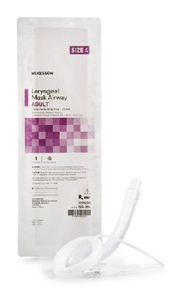 Picture of McKesson Laryngeal Mask Adult User Size 4 Clear PVC Sterile Disposable159-004