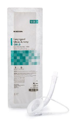 Picture of McKesson Laryngeal Mask Pediatric / Adult User Size 3 Clear PVC Sterile Disposable159-003